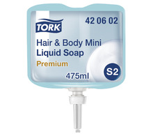 Картридж с жидким мылом-гелем одноразовый TORK (Система S2) Premium, 0,475 л, 420602