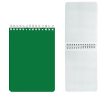 Блокнот А5 (145х212 мм), 60 л., гребень, лакированная обложка, клетка, HATBER, "Зелёный", 60Б5В1гр, B194065