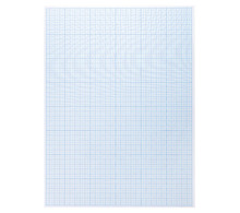 Бумага масштабно-координатная (миллиметровая), планшет А3, голубая, 20 листов, 80 г/м2, STAFF, 113491