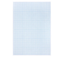 Бумага масштабно-координатная (миллиметровая), планшет А4, голубая, 20 листов, 80 г/м2, STAFF, 113490
