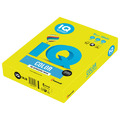 Бумага цветная IQ color, А4, 80 г/м2, 500 л., неон, желтая, NEOGB