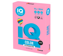 Бумага цветная IQ color, А4, 80 г/м2, 500 л., пастель, розовая, PI25