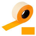 Этикет-лента 26х16 мм, прямоугольная, оранжевая, комплект 5 рулонов по 800 шт., BRAUBERG, 128459