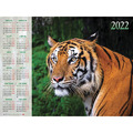 Календарь настенный листовой, 2022 г., формат А1 90х60 см, "Год тигра", HATBER, Кл1_25151