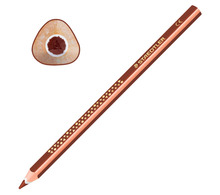 Карандаш цветной утолщенный STAEDTLER "Noris club", 1 шт., трехгранный, грифель 4 мм, коричневый, 1284-76