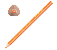Карандаш цветной утолщенный STAEDTLER "Noris club", 1 шт., трехгранный, грифель 4 мм, оранжевый, 1284-4