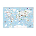 Карта-раскраска "Обитатели Земли", 101х69 см