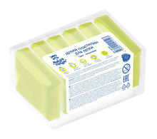 Легкий пластилин для лепки Мульти-Пульти, лимонный, 6шт., 60г, прозрачный пакет
