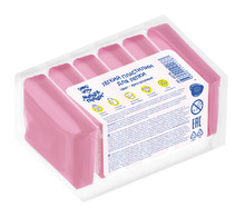 Легкий пластилин для лепки Мульти-Пульти, ярко-розовый, 6шт., 60г, прозрачный пакет