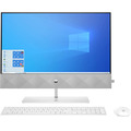 Моноблок HP Pavilion 24-k0011ur, 23.8", Intel Core i3 10300T, 4ГБ, 128ГБ SSD,  Intel UHD Graphics 630, Windows 10, белый [14q32ea]