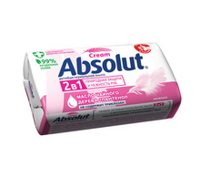 Мыло туалетное антибактериальное 90 г ABSOLUT (Абсолют) "Нежное", не содержит триклозан, 6058, 6001,6058
