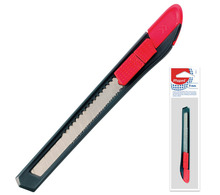 Нож канцелярский 9 мм MAPED (Франция) "Start", фиксатор, корпус черно-красный, европодвес, 92211