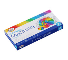 Пластилин классический ГАММА "Классический", 6 цветов, 120 г, со стеком, картонная упаковка, 281030