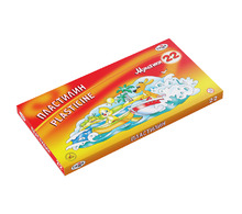 Пластилин классический ГАММА "Мультики", 22 цвета, 440 г, со стеком, картонная упаковка, 210119_03