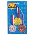Праздничная медаль чемпиона, НАБОР 3 штуки (золото, серебро, бронза), 1507-0415