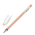 Ручка гелевая CROWN "Hi-Jell Pastel", ОРАНЖЕВАЯ ПАСТЕЛЬ, узел 0,8 мм, линия письма 0,5 мм, HJR-500P