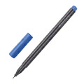 Ручка капиллярная (линер) FABER-CASTELL "Grip Finepen", СИНЯЯ, трехгранная, корпус черный, 0,4 мм, 151651