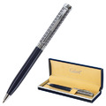 Ручка подарочная шариковая GALANT "Empire Blue", корпус синий с серебристым, хромированные детали, пишущий узел 0,7 мм, синяя, 140961