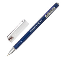 Ручка шариковая масляная BRAUBERG "Oxet", СИНЯЯ, корпус синий, игольчаиый узел 0,7 мм, линия письма 0,35 мм, 143002