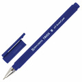 Ручка шариковая масляная BRAUBERG "Trios", СИНЯЯ, трехгранная, корпус синий, узел 0,7 мм, линия письма 0,35 мм, 143342, OBP367