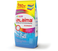 Стиральный порошок автомат 15 кг LAIMA PROFESSIONAL Color, для всех типов тканей, 605572