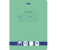 Тетрадь 12 л., HATBER Premium, клетка, обложка картон, "Панда", 12Т5A1_23630