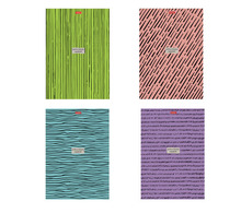 Тетрадь А4, 96 л., HATBER, гребень, клетка, обложка картон, "Simple design" (4 вида), 96Т4В1гр